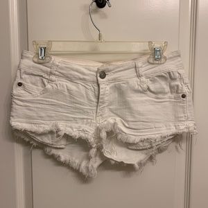 Brandy Melville White Denim Shorts